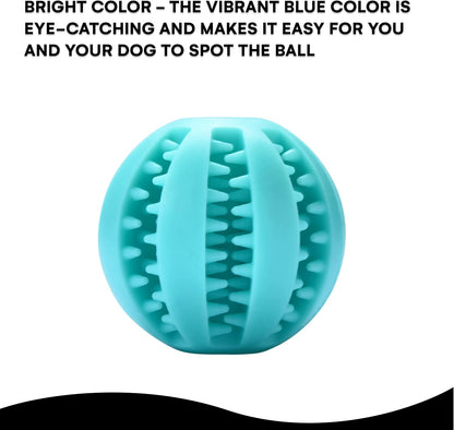 Non-Toxic Dog Ball, Dog Dental Cleaning, Treat Dispensing, Dog IQ Enhancement. Eco-Friendly Toy for Dogs