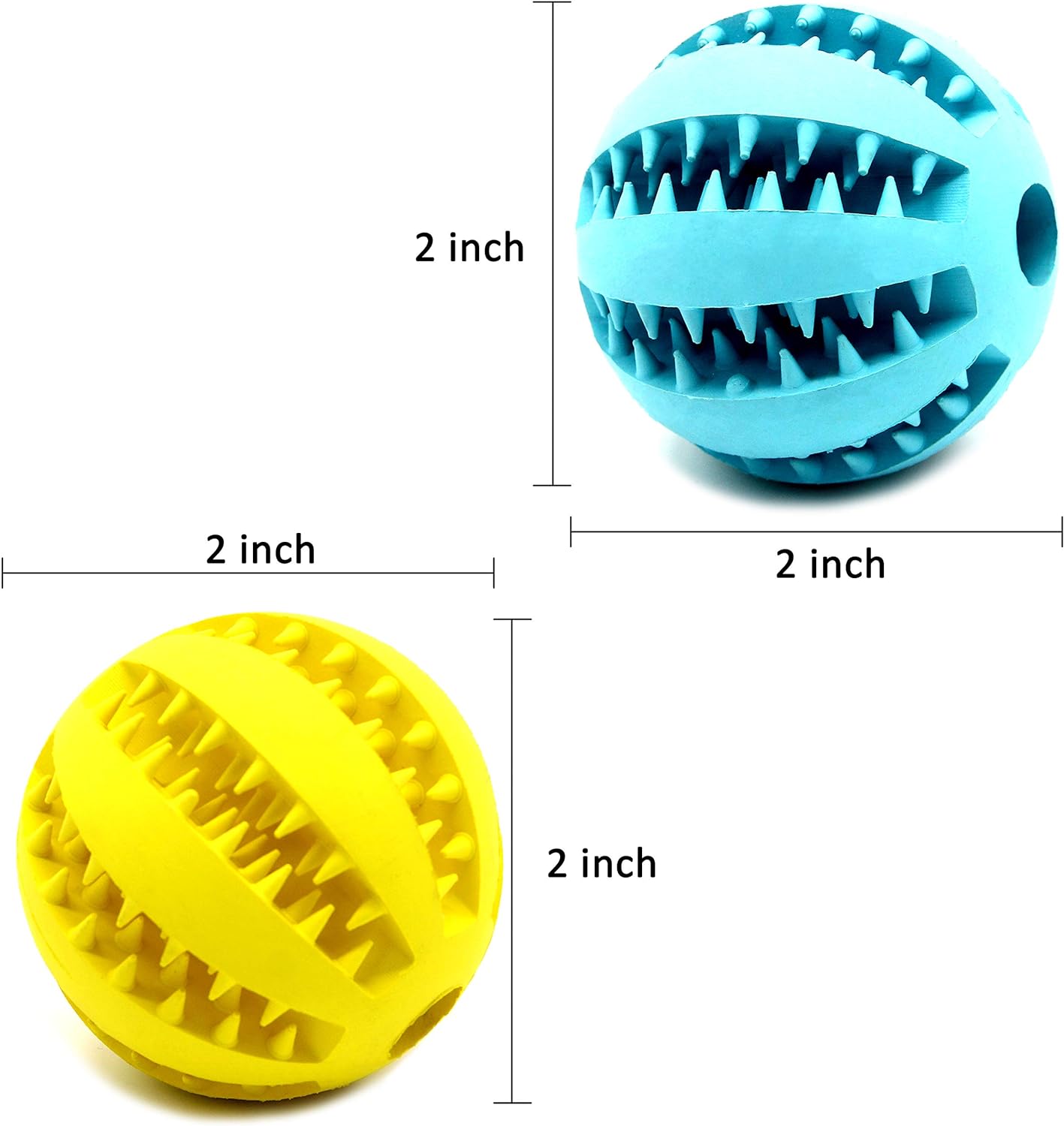 Non-Toxic Dog Ball, Dog Dental Cleaning, Treat Dispensing, Dog IQ Enhancement. Eco-Friendly Toy for Dogs